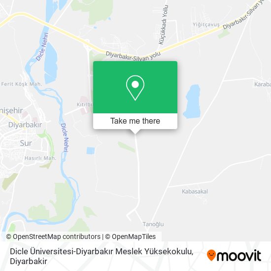 Dicle Üniversitesi-Diyarbakır Meslek Yüksekokulu map