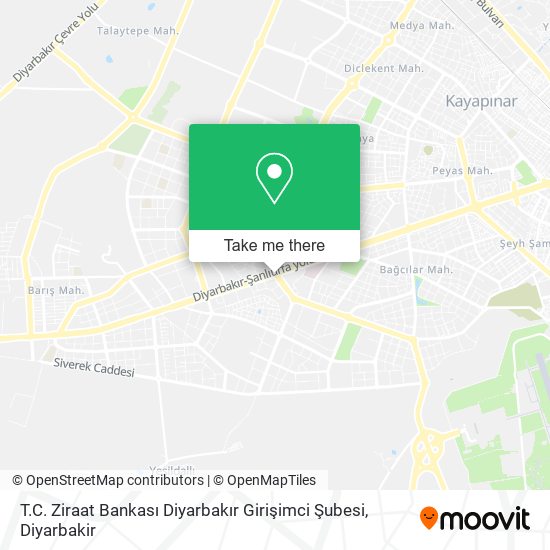 T.C. Ziraat Bankası Diyarbakır Girişimci Şubesi map