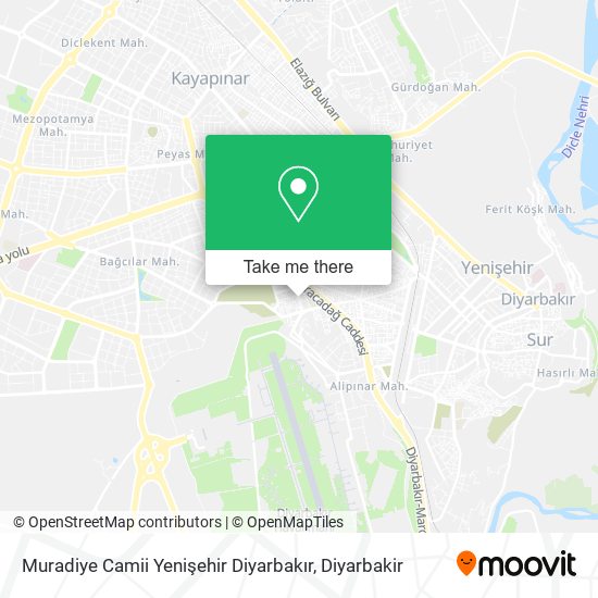 Muradiye Camii Yenişehir Diyarbakır map