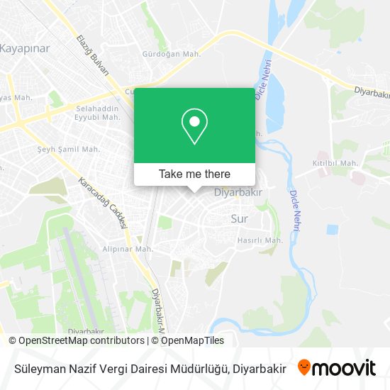 Süleyman Nazif Vergi Dairesi Müdürlüğü map