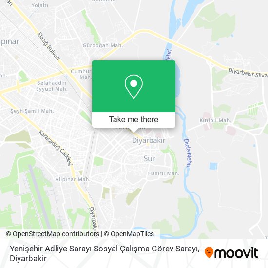 Yenişehir Adliye Sarayı Sosyal Çalışma Görev Sarayı map