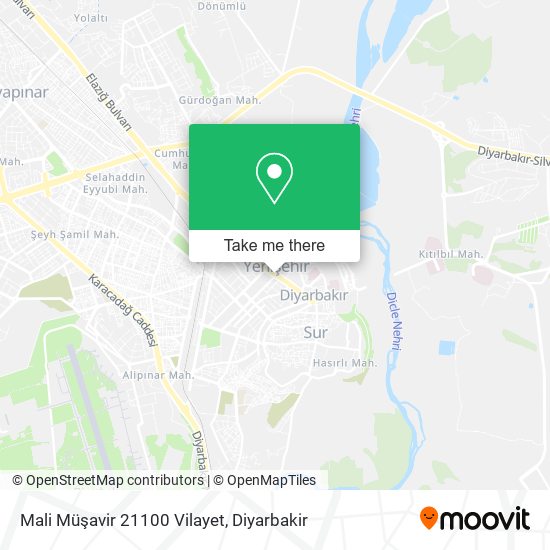 Mali Müşavir 21100 Vilayet map