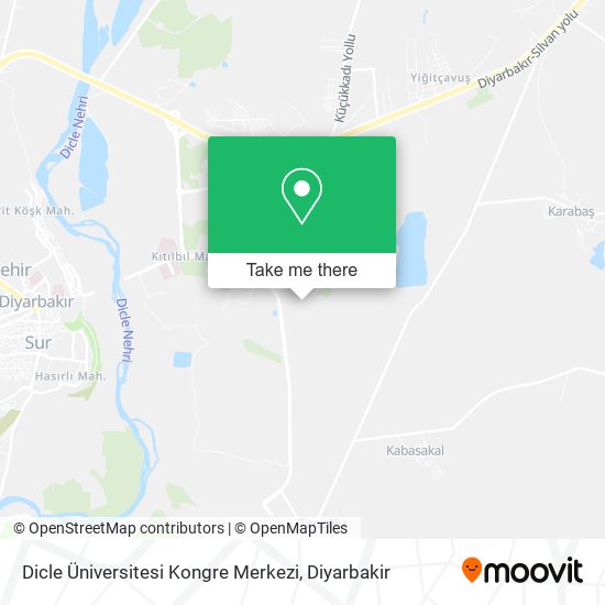 Dicle Üniversitesi Kongre Merkezi map
