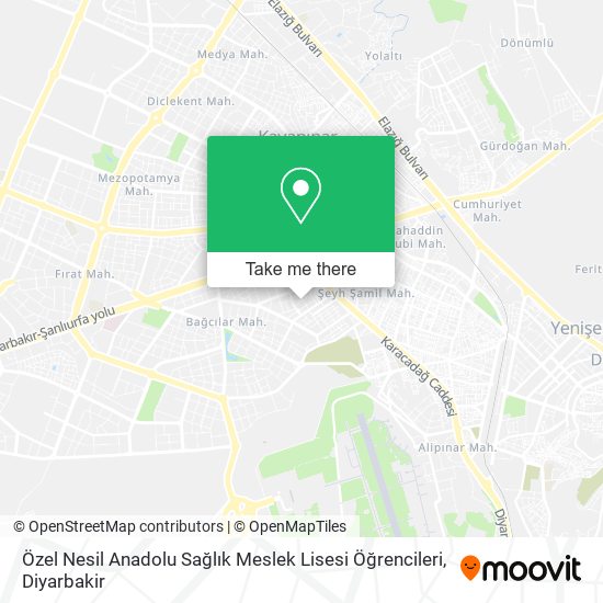 Özel Nesil Anadolu Sağlık Meslek Lisesi Öğrencileri map