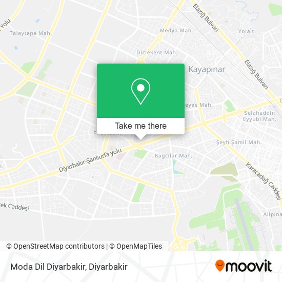 Moda Dil Diyarbakir map