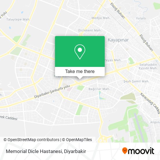 Memorial Dicle Hastanesi map