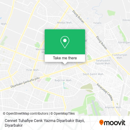 Cennet Tuhafiye Cenk Yazma Diyarbakir Bayii map