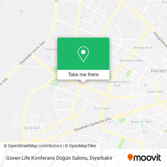 Güven Life Konferans Düğün Salonu map