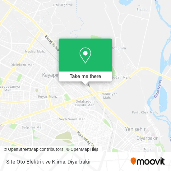 Site Oto Elektrik ve Klima map