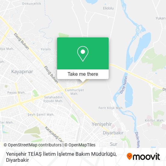 Yenişehir TEİAŞ İletim İşletme Bakım Müdürlüğü map