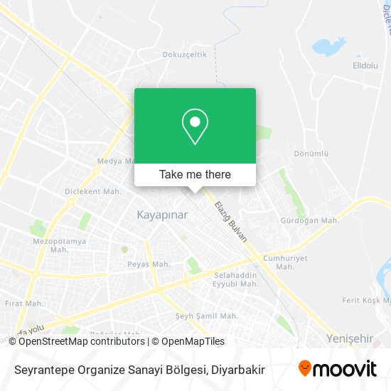 Seyrantepe Organize Sanayi Bölgesi map