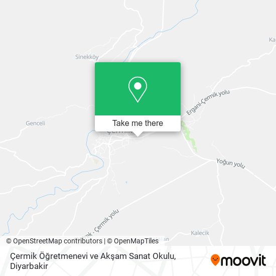 Çermik Öğretmenevi ve Akşam Sanat Okulu map