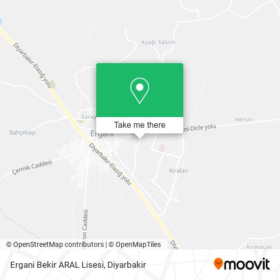 Ergani Bekir ARAL Lisesi map