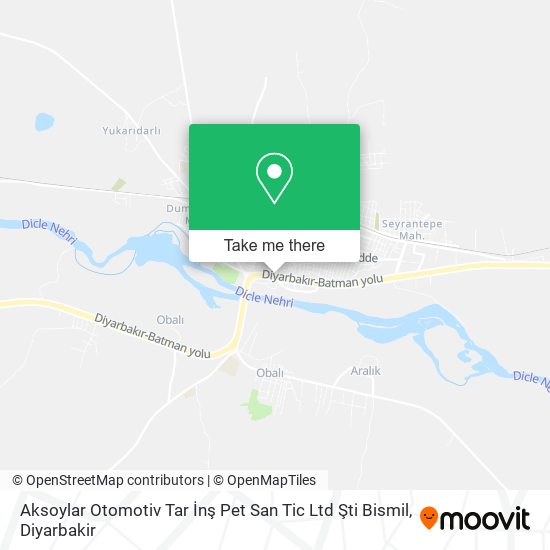 Aksoylar Otomotiv Tar İnş Pet San Tic Ltd Şti Bismil map