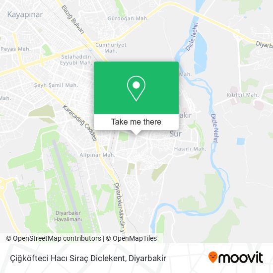 Çiğköfteci Hacı Siraç Diclekent map