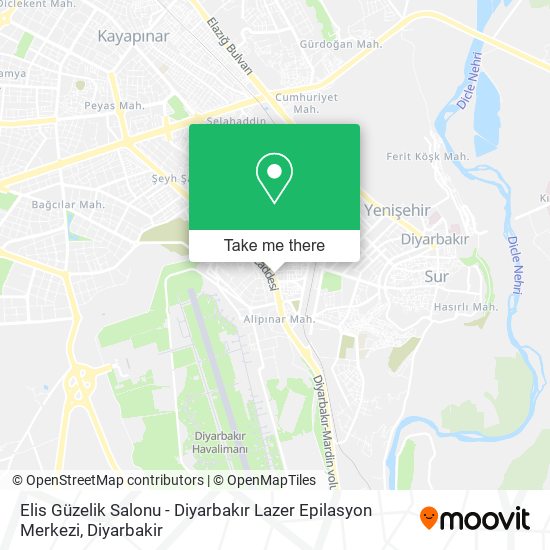 Elis Güzelik Salonu - Diyarbakır Lazer Epilasyon Merkezi map
