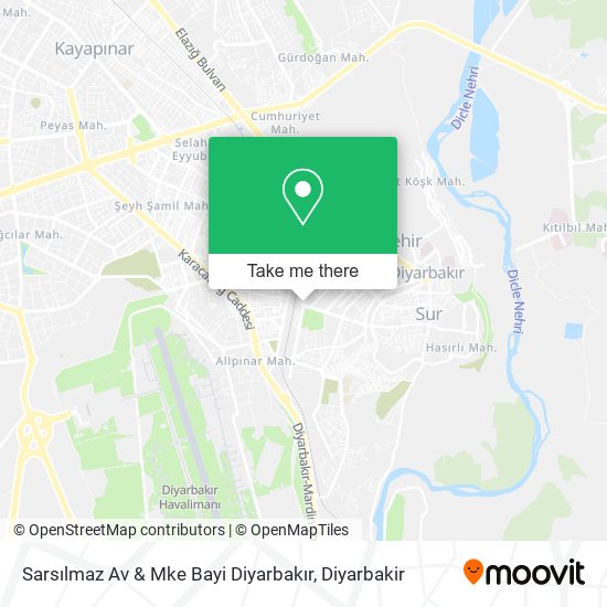Sarsılmaz Av & Mke Bayi Diyarbakır map