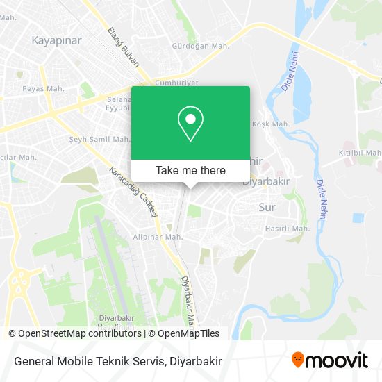 General Mobile Teknik Servis map