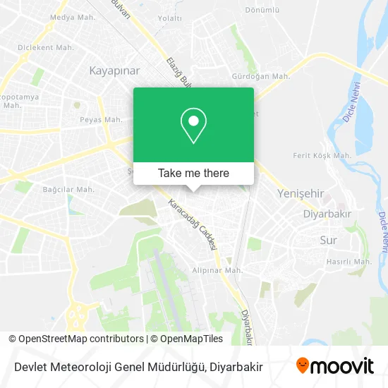 Devlet Meteoroloji Genel Müdürlüğü map