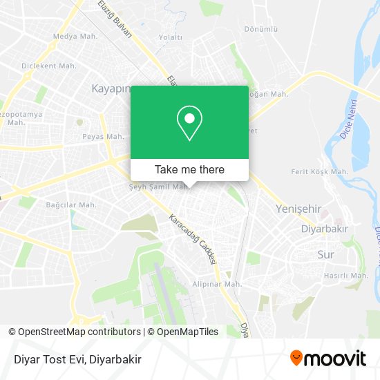 Diyar Tost Evi map