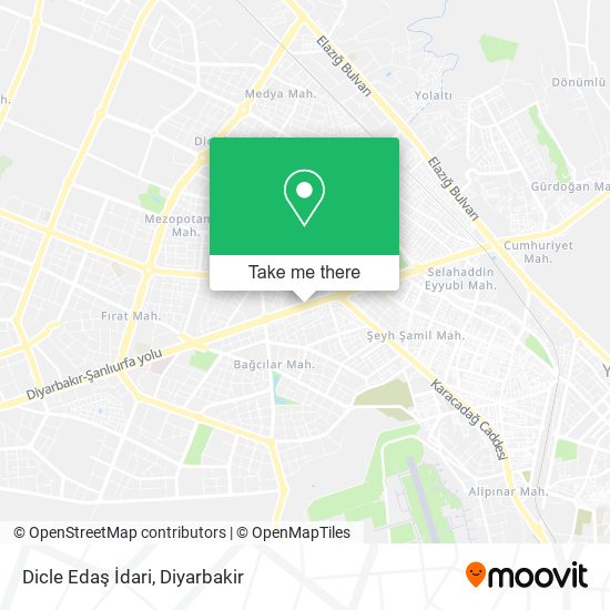 Dicle Edaş İdari map