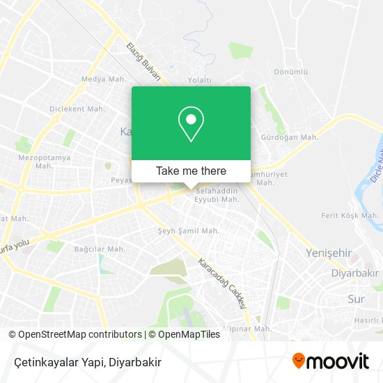 Çetinkayalar Yapi map