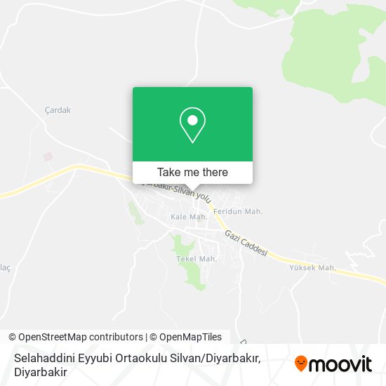 Selahaddini Eyyubi Ortaokulu Silvan / Diyarbakır map