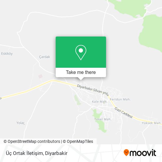 Üç Ortak İletişim map