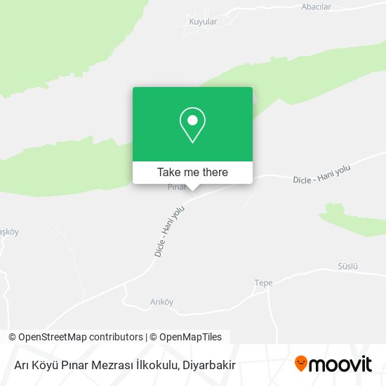 Arı Köyü Pınar Mezrası İlkokulu map