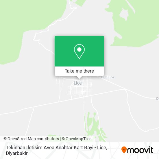 Tekinhan Iletisim Avea Anahtar Kart Bayi - Lice map