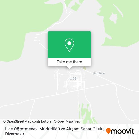 Lice Öğretmenevi Müdürlüğü ve Akşam Sanat Okulu map