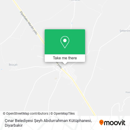 Çınar Belediyesi Şeyh Abdurrahman Kütüphanesi map