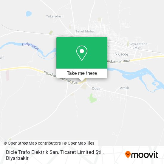 Dicle Trafo Elektrik San. Ticaret Limited Şti. map
