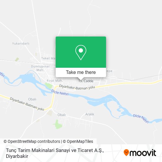 Tunç Tarim Makinalari Sanayi ve Ticaret A.Ş. map