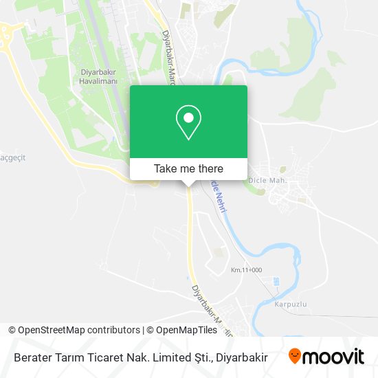 Berater Tarım Ticaret Nak. Limited Şti. map