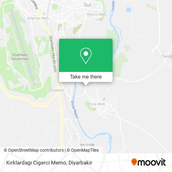 Kırklardagı Cigerci Memo map