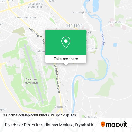 Diyarbakır Dini Yüksek İhtisas Merkezi map