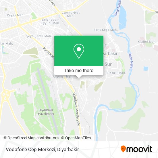 Vodafone Cep Merkezi map