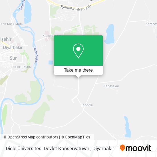 Dicle Üniversitesi Devlet Konservatuvarı map