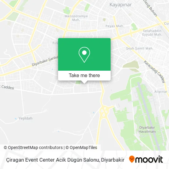 Çiragan Event Center Acik Dügün Salonu map