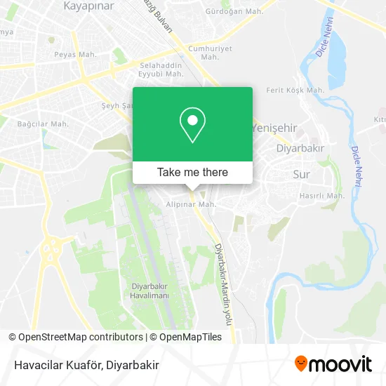 Havacilar Kuaför map