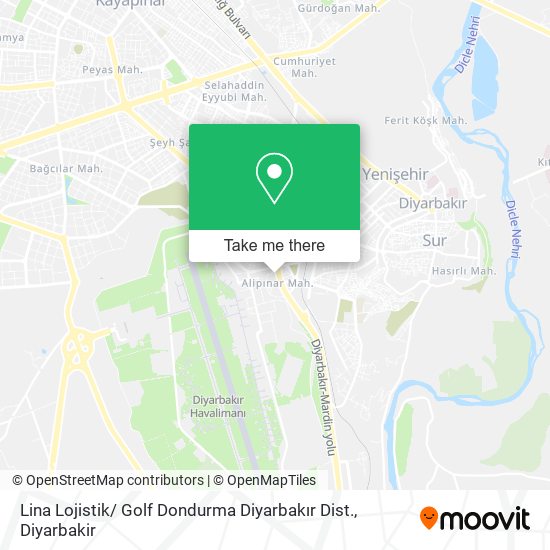 Lina Lojistik/ Golf Dondurma Diyarbakır Dist. map