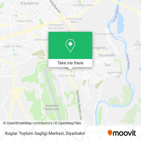 Baglar Toplum Sagligi Merkezi map