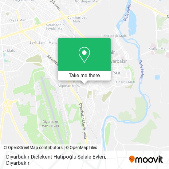 Diyarbakır Diclekent Hatipoğlu Şelale Evleri map