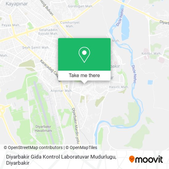 Diyarbakir Gida Kontrol Laboratuvar Mudurlugu map