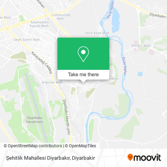 Şehitlik Mahallesi Diyarbakır map