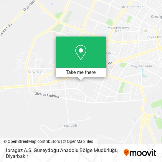Ipragaz A.Ş. Güneydoğu Anadolu Bölge Müdürlüğü map