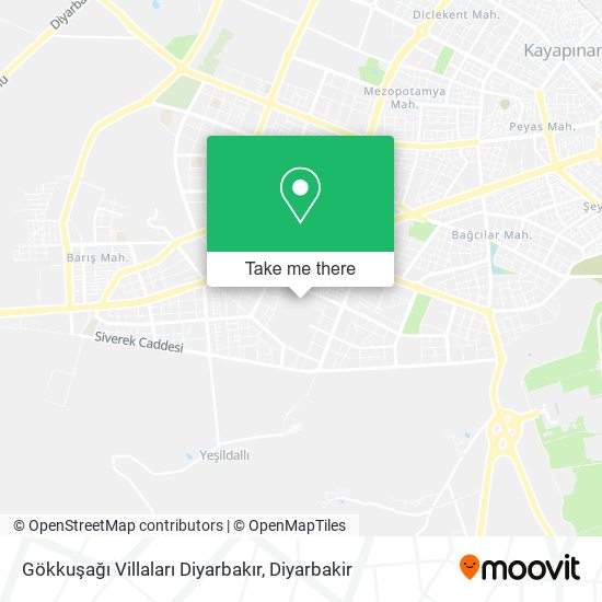 Gökkuşağı Villaları Diyarbakır map