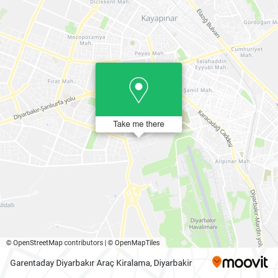 Garentaday Diyarbakır Araç Kiralama map