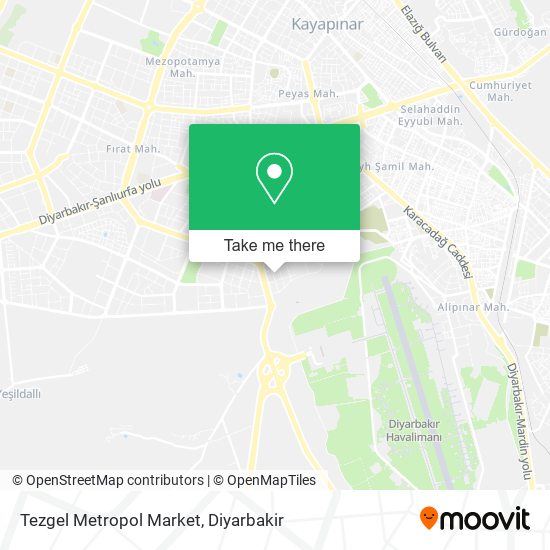Tezgel Metropol Market map